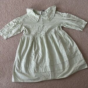 Green Mini Babydoll Sundress